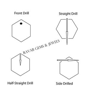 Alta calidad 12mm Natural polaco K2 jaspe suave forma hexagonal Briolette cuarzo piedras preciosas sueltas para la fabricación de joyas - Product Image 6