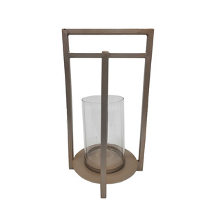 Fait à la main en vrac meilleure vente métal/verre bougie pilier titulaire or fini pour la maison mariage noël table éclairage décor - Product Image 1