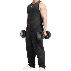 Venta al por mayor con logotipo personalizado Spandex Running Singlet Muscle Athletic Shirts sin mangas Fitness Wear Workout Men Gym Tank Top para hombres - Product Image 5