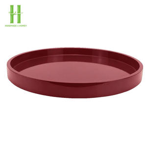 Bandeja Redonda de Servicio de Diseño Elegante y Color Personalizado, Bandejas Decorativas Hechas a Mano de Lujo para el Hogar, Provenientes de Vietnam - Product Image 3