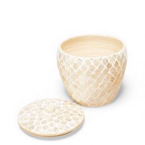 Jarrón Decorativo Hecho a Mano con Incrustaciones de Concha de Nácar para el Hogar y la Mesa - Product Image 2