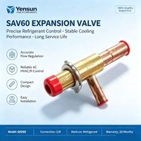 Vanne de dérivation de gaz chaud pour unité de condensation, pièces de système de réfrigération CVC, compatible R134a, R22, R407C, R404A