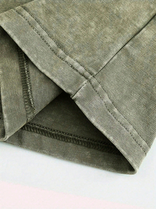 T-shirts légers et respirants en coton 100% délavés à l'acide pour hommes - Product Image 2