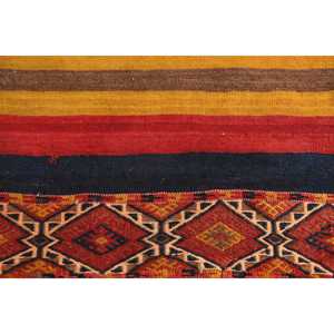 2.3x3.2 ft Vintage Kilim Rug, Turkish Rug, <b>Red</b> Floral <b>Wool</b> Rug - Product Image 3