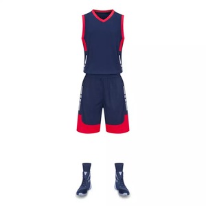 Ensemble d'uniformes de basket-ball personnalisés en gros, ensemble d'équipe, impression numérique, séchage rapide, respirant, 100% polyester, maillot de basket-ball sans manches - Product Image 4