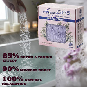 Sal de Baño de Juniper de Marca Privada, Aromaterapia, Alivio Natural, Cristales Marinos, Apoyo Inmunológico, Producto de Spa, OEM, ODM, Venta al por Mayor - Product Image 2