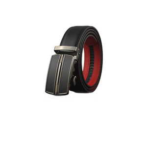 OEM personalizado al por mayor vestido de los hombres Split cinturón de cuero de vaca genuino con automático para hebilla de material de acero - Product Image 1