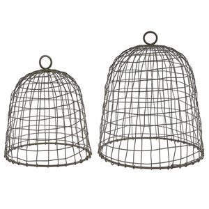 Cloche de table en métal blanc, écologique, artisanale, rustique, style ferme, pour aliments ou plantes, cadeaux - Product Image 3