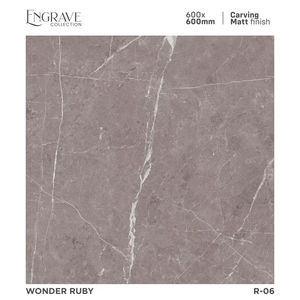 Carreaux vitrifiés en corps de porcelaine dans la surface mate de sculpture en 600x600mm pour l'hôtel PGVT en 600x600 et 600x1200 - Product Image 1