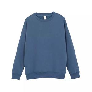 Sudaderas con logotipo personalizado 330GSM básicas de alta calidad de manga larga Vintage 100% algodón polar en blanco liso hombres sudadera 2025 - Product Image 5