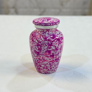 Fabricant d'urne à cendres de crémation pour adultes bon marché en aluminium imprimé en pierre de jaspe pour cendres humaines pot de crémation autocollant complet pour cendres - Product Image 1