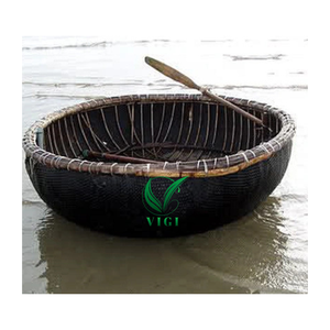 Bateau de pêche Coracle en bambou fait à la main écologique et durable fabriqué au Vietnam - Product Image 1