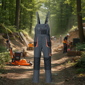 TERRATREND Men's <b>Dungarees</b> Size 54 Dark Grey/Black/Orange Athletic Equipment and Gear - Product Image 3