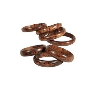 Unique Waterproof Wooden Bangle Set with Custom Colors Designed Complement Ethnic Outfits Modern Fusion Wear for Business Gifts - Product Image 3