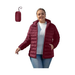 Chaqueta Acolchada para Mujer, Resistente al Agua, Plegable, Abrigo de Invierno Ligero y Aislado para Clima Frío, Ideal para Viajes - Product Image 1