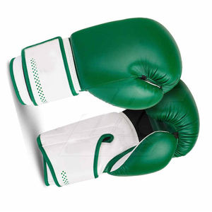 Gants de boxe en cuir de vachette doré à design personnalisé très vendus Gants de compétition professionnels fabriqués au Pakistan - Product Image 4