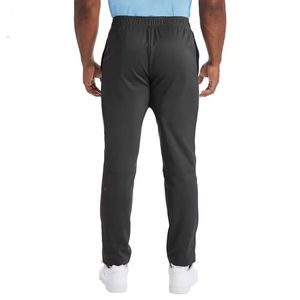 Pantalones de lino informales de alto rendimiento para hombres y pantalones de chándal Pantalones de lino de color sólido de lana ligeros de moda de calle alta - Product Image 4