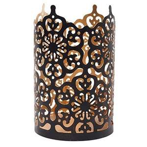 Elegante diseño de hoja, linterna de Metal de hierro, candelabro votivo elegante para decoración del hogar e iluminación festiva de Diwali - Product Image 3