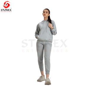 Fabricant Personnalisé Détresse Patch Strass Survêtement 2pc Pantalon De Survêtement Évasé Et Sweat À Capuche Lavage À L'acide Cropped 2 Pièces Ensemble Pour Les Femmes - Product Image 1