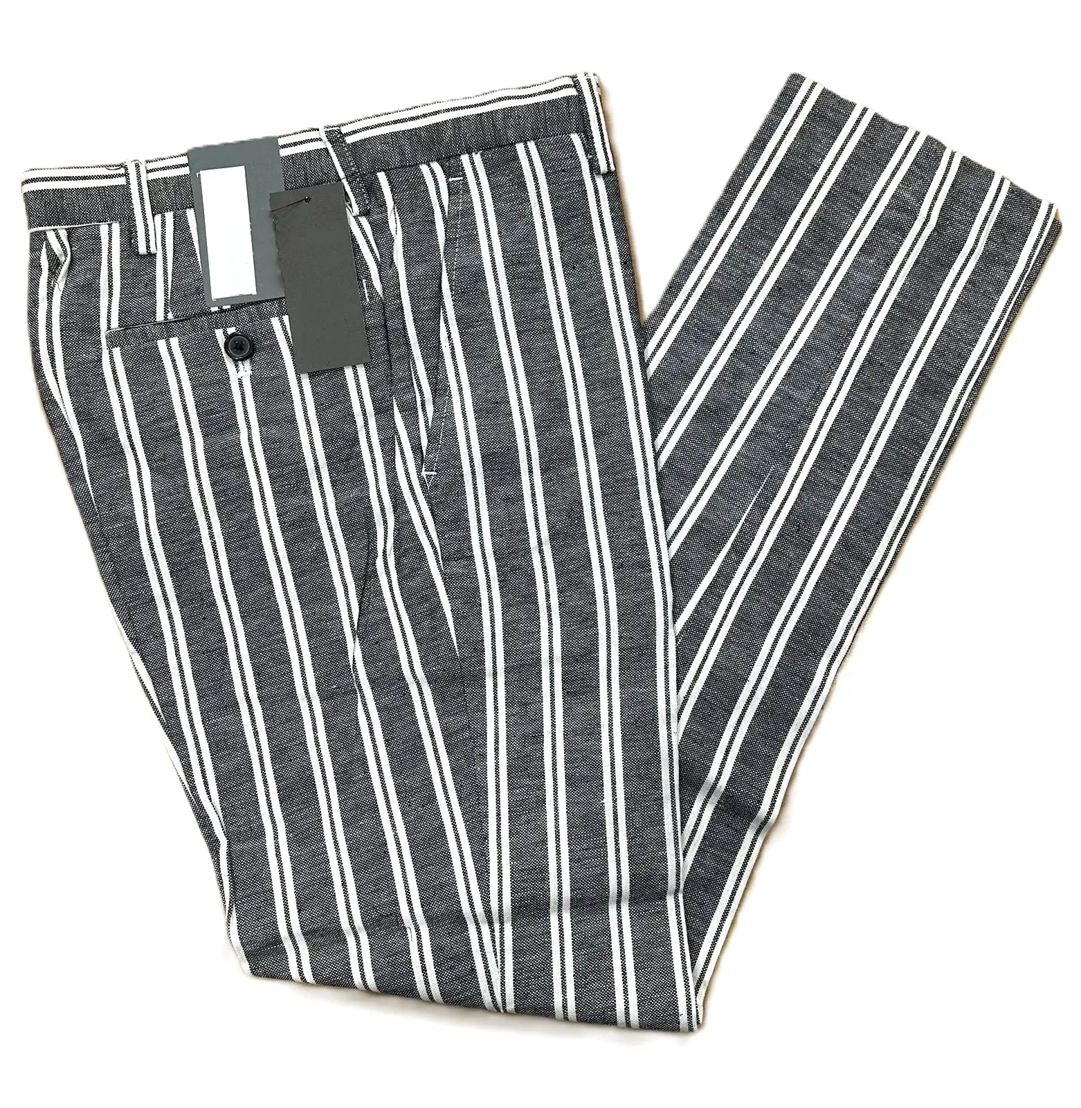 Nueva llegada de alta calidad de los hombres Formal Check Pant algodón a cuadros Casual Regular Wear pantalón para los hombres Stock excedente de Bangladesh