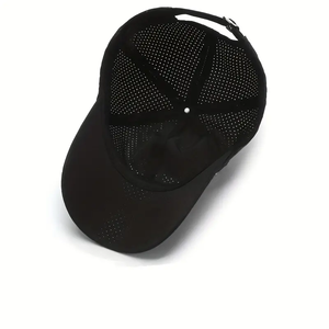 Haute qualité personnalisé broderie 6 panneaux Vintage casquette de sport noir Original pour hommes pour les fêtes cyclistes Sports d'hiver pêche - Product Image 4