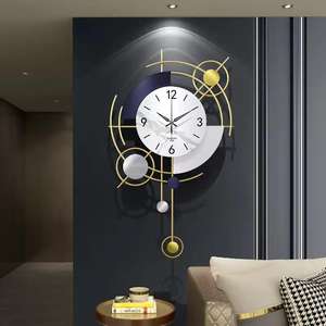 Wholesale European Style 78X38cm Creative Simple Iron Modern Wall Clock Painting Wall Clock - Product Image 1