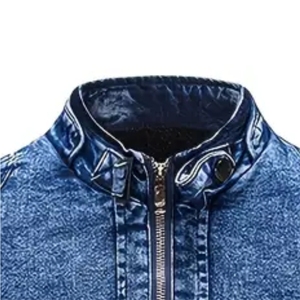 Vente en gros 100% coton Veste en jean personnalisée pour homme Style vintage de haute qualité et boutons délavés à l'acide pour la saison d'hiver - Product Image 3