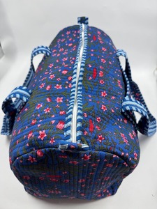 กระเป๋าผ้าฝ้ายสีฟ้าสุดหรูสำหรับสุดสัปดาห์100% จุของได้มากทนทาน (ซิป) - Product Image 2