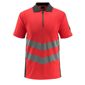 เสื้อโปโลผ้าโพลีเอสเตอร์สำหรับผู้ใหญ่เสื้อกันหนาวสะท้อนแสงแห้งเร็วใส่สบายปรับแต่งโลโก้ได้ตามต้องการ - Product Image 4