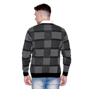 Pulls légers pour hommes à prix réduit Pulls à col en V pour hommes de marque privée Pulls pour hommes de grande taille - Product Image 2