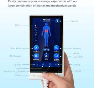 Buy Cheap Advanced Home Wellness 2D 3D 4D Hot Rollers Full Body Electric Massage Chair Zero Gravity AI Sensor Bluetooth Luxury - Product Image 4