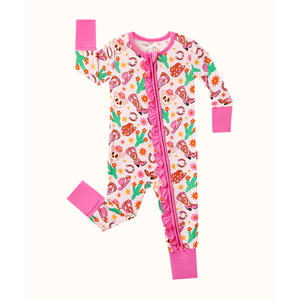 Chaussons décontractés en bambou pour bébés filles avec fermeture éclair bidirectionnelle, technique de tricot - Product Image 5