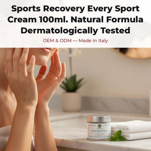 Crème Sportive 100ml Formule Naturelle de Récupération Sportive Testée Dermatologiquement OEM Marque Privée Italie RedMoringa Herbal Body - Product Image 2