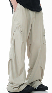 Pantalones Cargo de cintura alta de gran tamaño para mujer, a la moda ropa de calle, pantalones Cargo de 6 bolsillos, venta al por mayor, OEM, ODM - Product Image 4