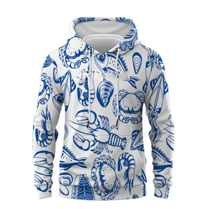 Nombre personalizado bagre pesca 3D impreso invierno más grueso Zip Hoodie Unisex Casual Abrigo con capucha chándal cálido chaqueta de lana - Product Image 6