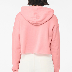 Sudadera con Capucha Corta Informal de Moda Urbana con Logotipo Personalizado al por Mayor, Sudadera con Capucha Corta Informal para Mujer - Product Image 3