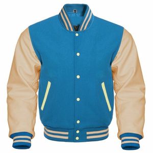 Mangas de cuero rojo personalizadas, venta al por mayor, chaquetas universitarias en blanco, chaquetas Letterman, chaqueta Greek CollegeBaseballjacket para hombres - Product Image 5
