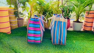 Eco-Friendly <b>Nylon</b> and Recycled Polypropylene Shopping <b>Bags</b> Reusable Zipper <b>Bag</b> Model PP Woven Bulk Supply From India - Product Image 3