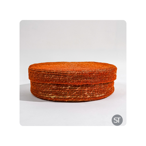 Seagrass Cover Basket with Braided Round Bowl Set Spice Storage Use - Product Image 1
