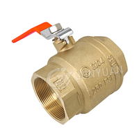 Válvula de Bola Roscada de Latón de 3" 2" FIP UL / CS para Agua, Aceite y Gas