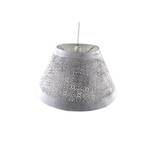 Pantalla de lámpara de metal de diseño elegante, soporte de lámpara de escritorio de pátina gris para decoración de Hotel y hogar hecho a mano personalizado - Product Image 4