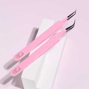 Juego de 6 uds de pinzas para cejas con tijera curva, cepillo para pestañas, barba, cejas, depilación, desplumador para pelos faciales, Clips extractores - Product Image 6