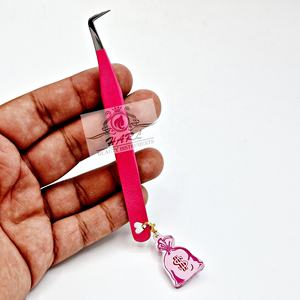 Pince à cils en acier inoxydable de haute qualité embouts personnalisables porte-clés antistatiques durables pince à cils - Product Image 2