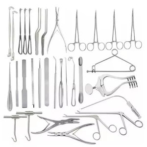 Ensemble d'instruments de neuro-craniotomie 32 pièces kit d'outils de neurochirurgie complet en acier inoxydable de qualité allemande - Product Image 1