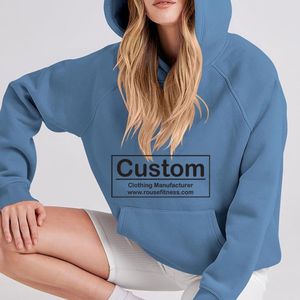 Sweat à capuche en polaire pour femme personnalisé, broderie en coton d'hiver, pull à capuche surdimensionné OEM/ODM, fabricant de sweats à capuche confortables et chauds - Product Image 1