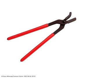 Pince crocodile en acier noir vétérinaire avec revêtement en plastique - Product Image 2