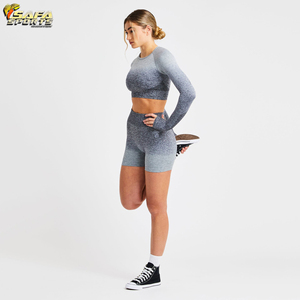 Short de sport respirant taille haute pour femmes décontracté Sexy entraînement séchage rapide chaud en gros Shorts - Product Image 5