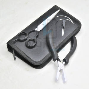 ชุดเครื่องมือต่อผมเคราตินขนาดเล็กพร้อมคีมสีดำและสีขาว - Product Image 5