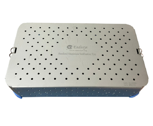 ชุดเครื่องมืออะลูมิเนียมชุบสารอโนไดซ์แบบแมนนวลชุดถาดพื้นฐานเครื่องมือผ่าตัด - Product Image 1