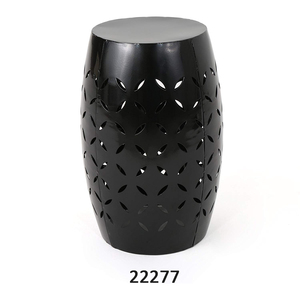 โต๊ะเหล็กสีดำสำหรับใช้กลางแจ้งโต๊ะข้างเฟอร์นิเจอร์โลหะสำหรับบ้านและสำนักงาน - Product Image 1